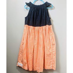 MADDY JAMES Eyelet & Gingham Dress
